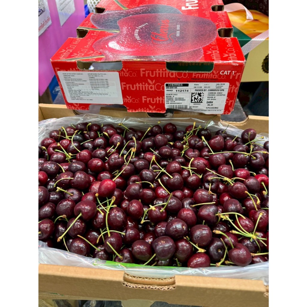 เชอร์รี่แดง นำเข้าประเทศชิลี 250 - 500กรัม สดใหม่ หวาน กรอบ - รูปที่ 2