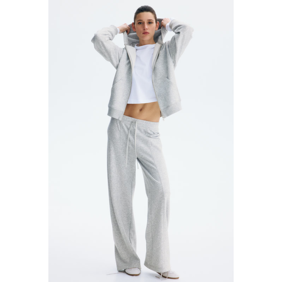 H&M(เอชแอนด์เอ็ม) เสื้อฮู้ดซิปหน้า Women Zip-through hoodie 1321655_2
