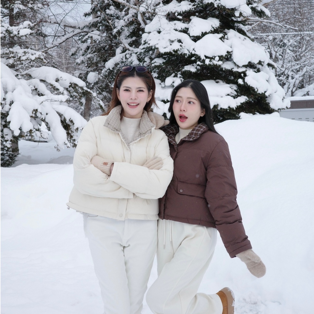 Scottar Down Jacket เสื้อกันหนาวขนเป็ดลายสก๊อต ใส่ได้ทั้ง 2 ด้าน