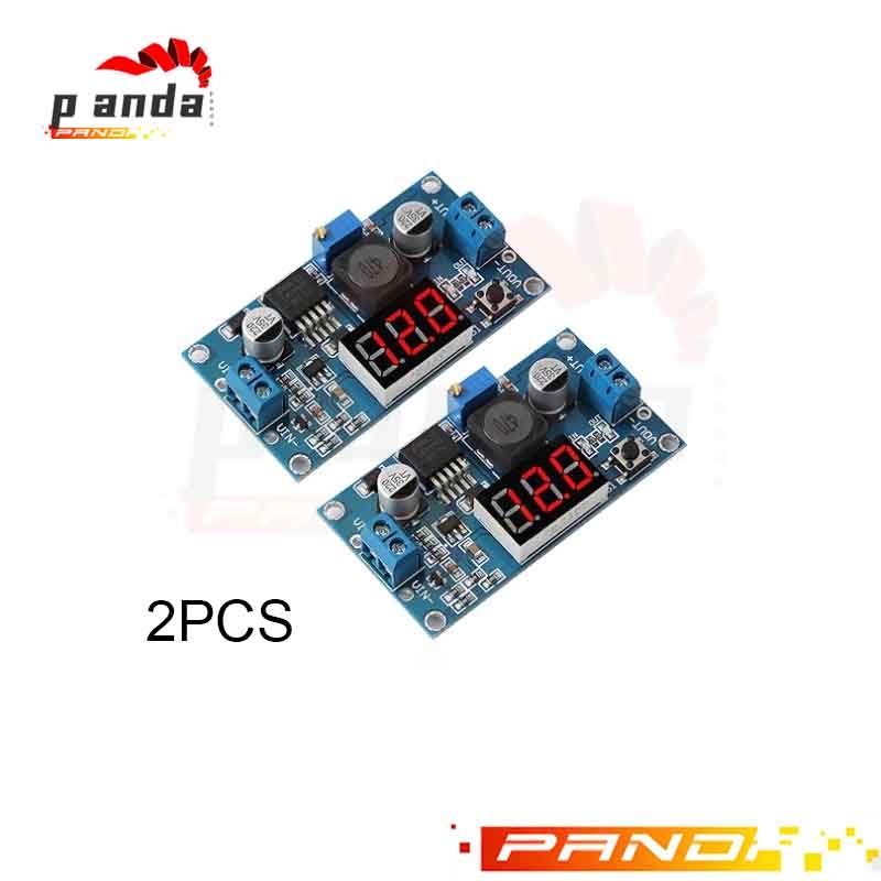 จอแสดงผล LED 2PCS LM2596 Buck Converter - DC ถึง DC Buck Converter ตัวปรับแรงดันไฟฟ้า 4-40V ถึง 1.25