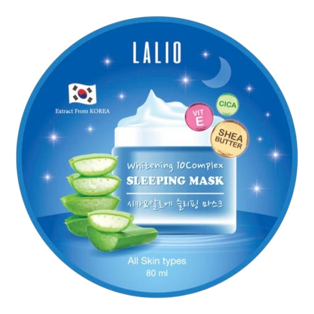 (เเท้100%)LALIO ALOE VERA WHITENING 10 COMPLEX SLEEPING MASK
