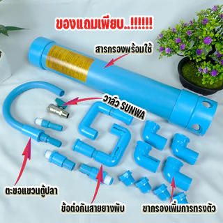 กรองคลอรีน 2in1ยี้ห้อนายตัวเองสีฟ้ามีสารกรองพร้อมใช้