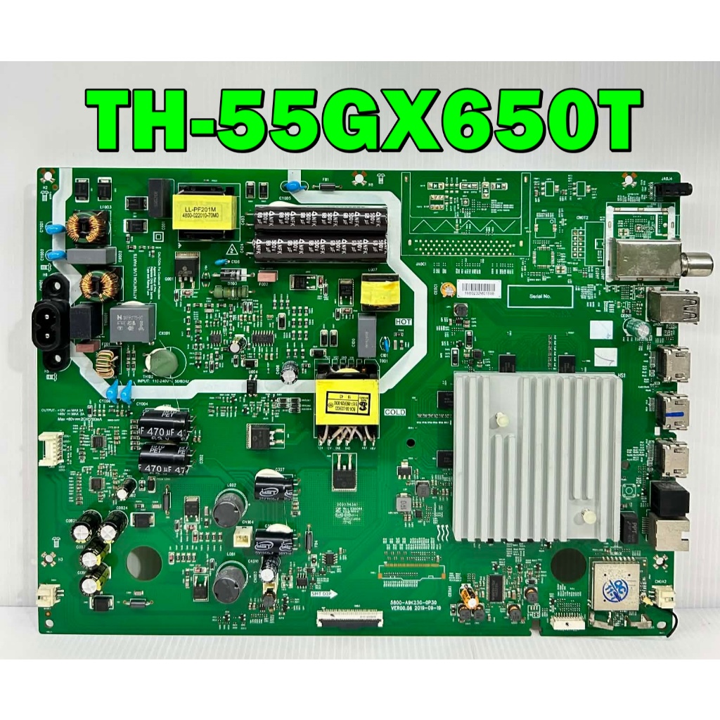 เมนบอร์ด ทีวี Panasonic รุ่น TH-55GX650T พาร์ท 583U-A9K23G-0P10 อะไหล่ของแท้ถอด มือ2 เทสไห้แล้ว