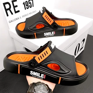 พร้อมส่ง รองเท้าแตะแฟชั่น งานสำหรับคุณผู้ชาย ดีไซน์ทันสมัยไม่ซ้ำใคร มีสายรัดส้น สีสวย มี 3 แบบให้เลือก สั่งได้