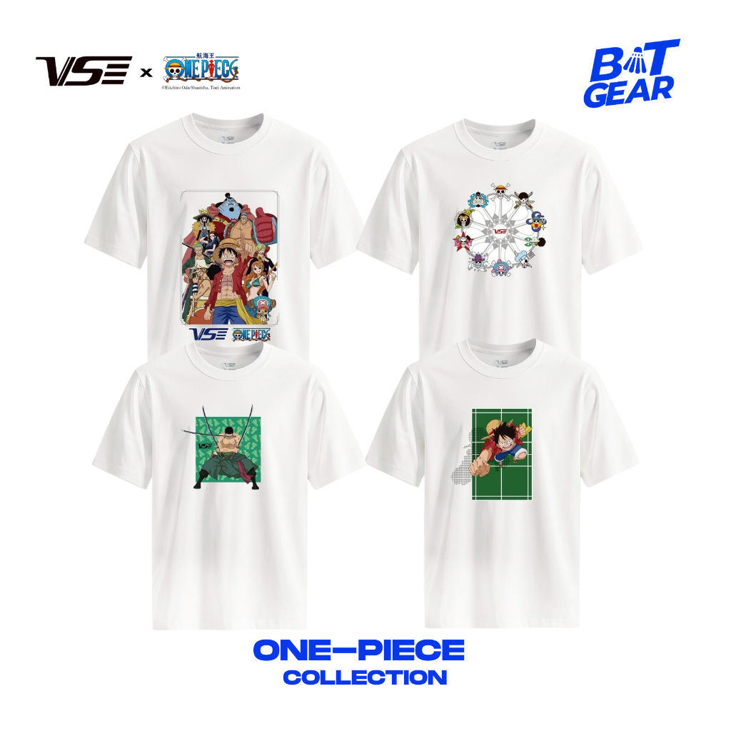 เสื้อยืดแบดมินตัน  VS x ONE PIECE Series UNI T-Shirt 🏴‍☠️ (ลิขสิทธิ์แท้💯%)