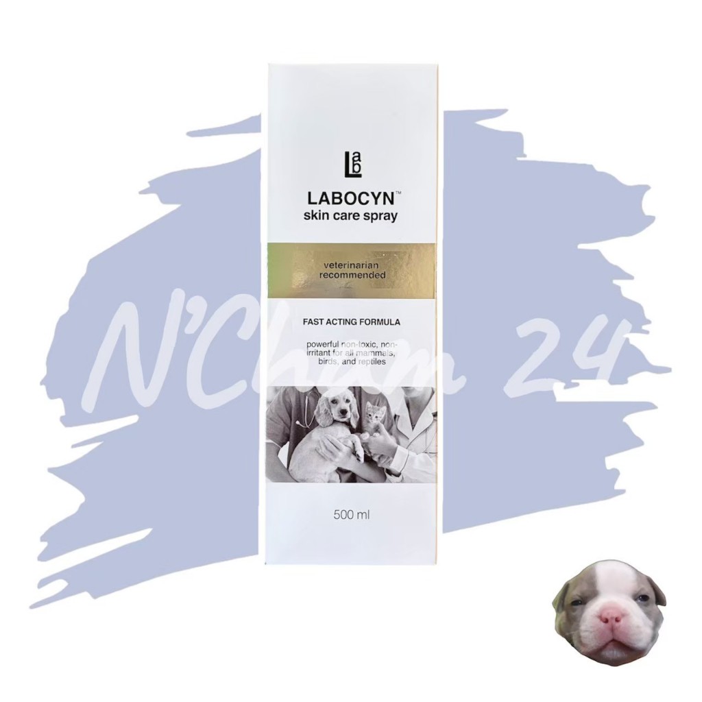 Labocyn Skin Care Spray 500ml สเปรย์ดูแลผิวหนังสำหรับสัตว์เลี้ยงขนาด 500มล