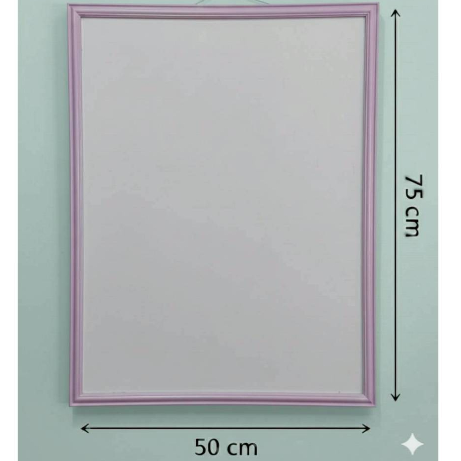 กรอบรูปสีม่วง75x50cm. กรอบรูป75x50cm.สีม่วง กรอบรูปแขวนผนัง แต่งบ้านสไตล์มินิมอล