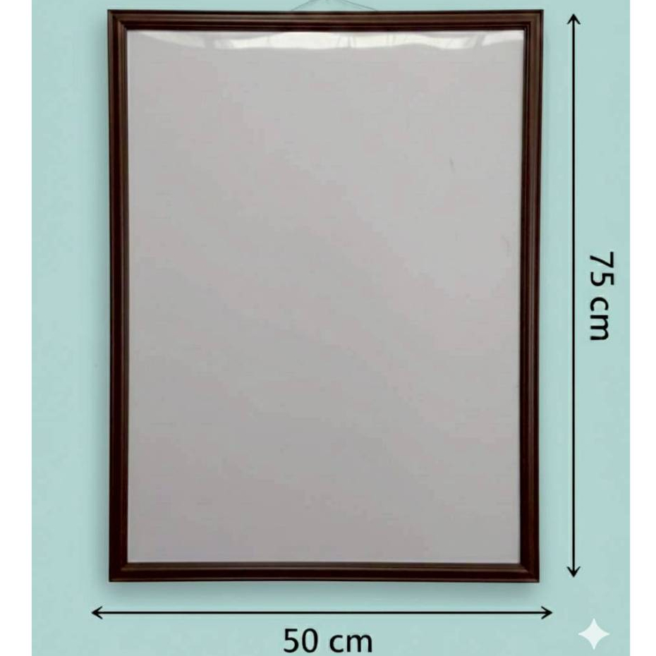 กรอบรูปสีน้ำตาล75x50cm. กรอบรูป75x50cm.สีน้ำตาล กรอบรูปแขวนผนัง แต่งบ้านสไตล์มินิมอล