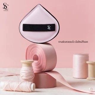 Scbrush Pinky Puff | พัฟเกลี่ยรองพื้นเนื้อกำมะหยี่ รหัส 311