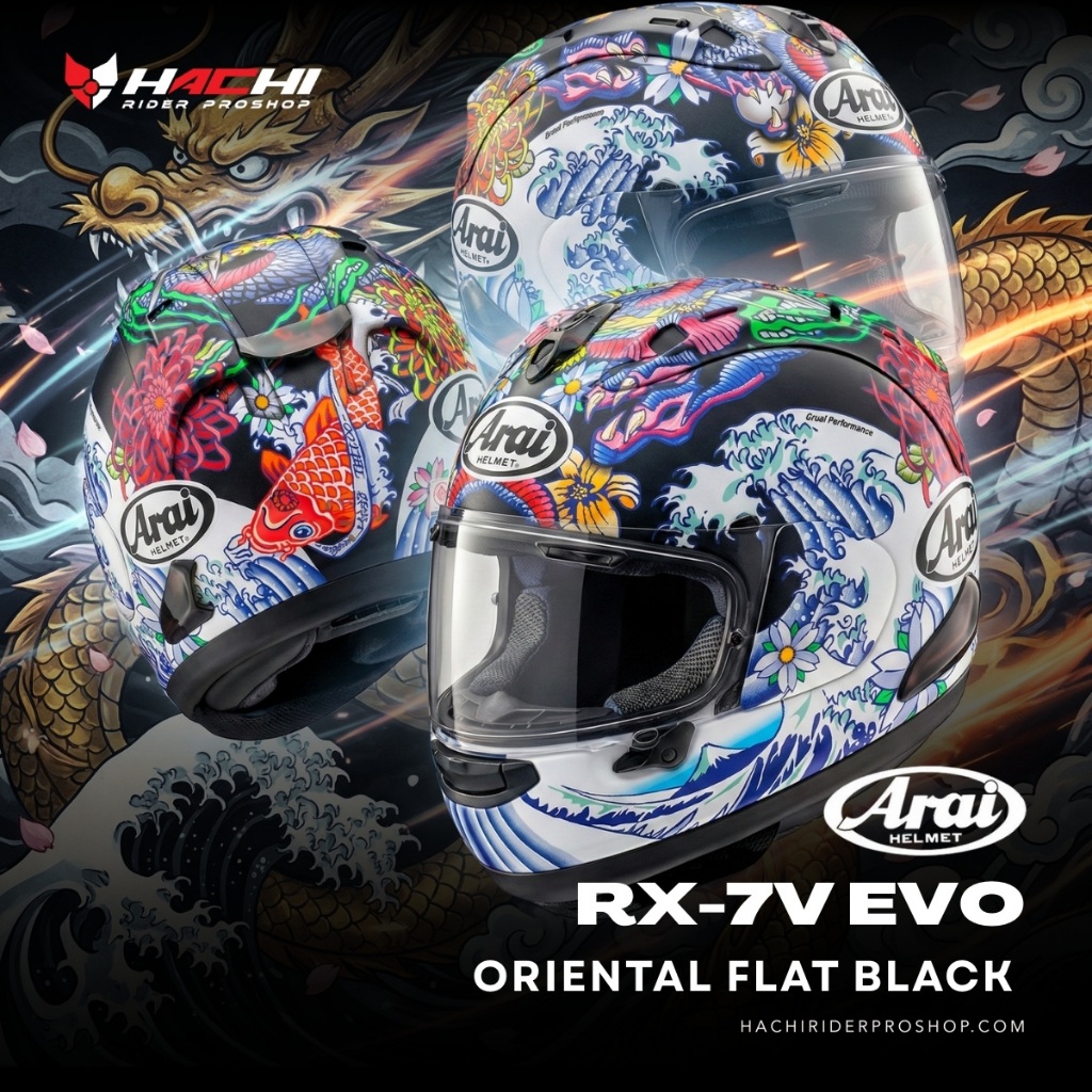 ARAI RX-7V EVO - Oriental Flat Black