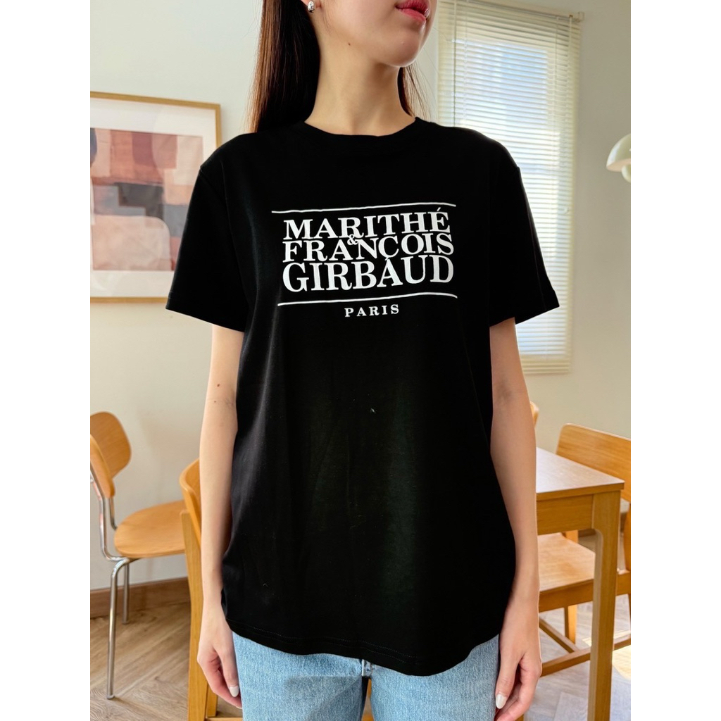“MARITHE 2Tone T-Shirt” เสื้อยืดแบรนด์ดัง รุ่นใหม่ งานตามหาชนช็อปเกาหลีเลยค้า งานปักลายอักษรด้านหน้า - รูปที่ 2