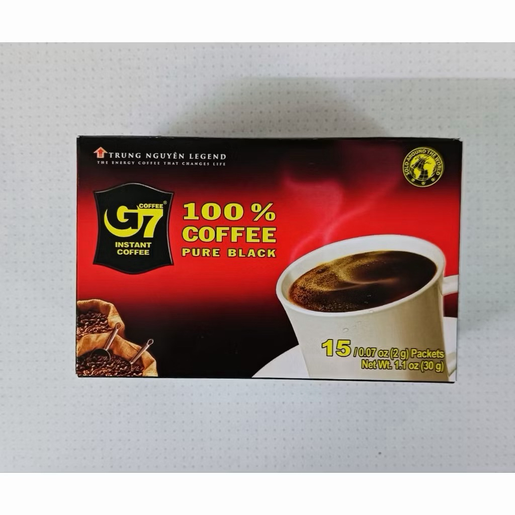 G7 กาแฟดำ กล่อง 15ซอง