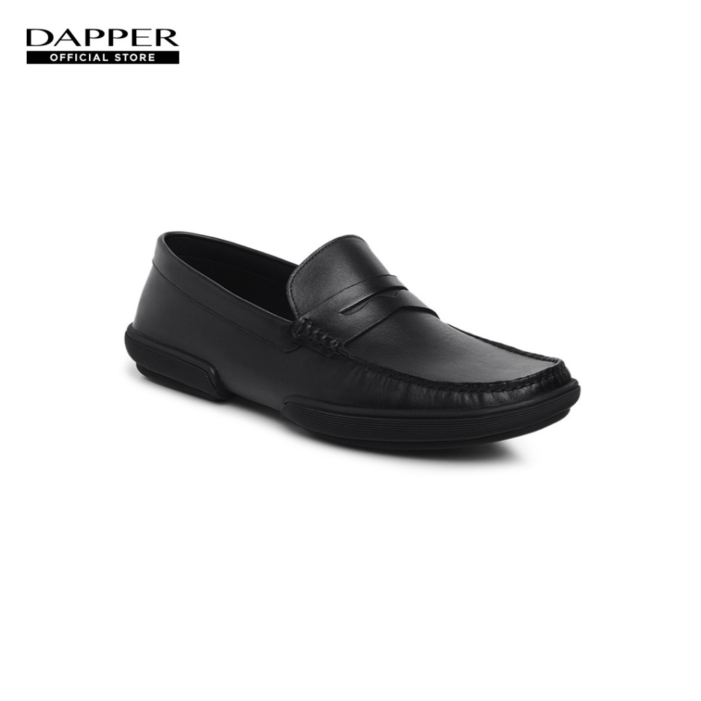 DAPPER รองเท้ามอคคาซิน Penny Moccasin สีดำ (HPM/BK/024LP)