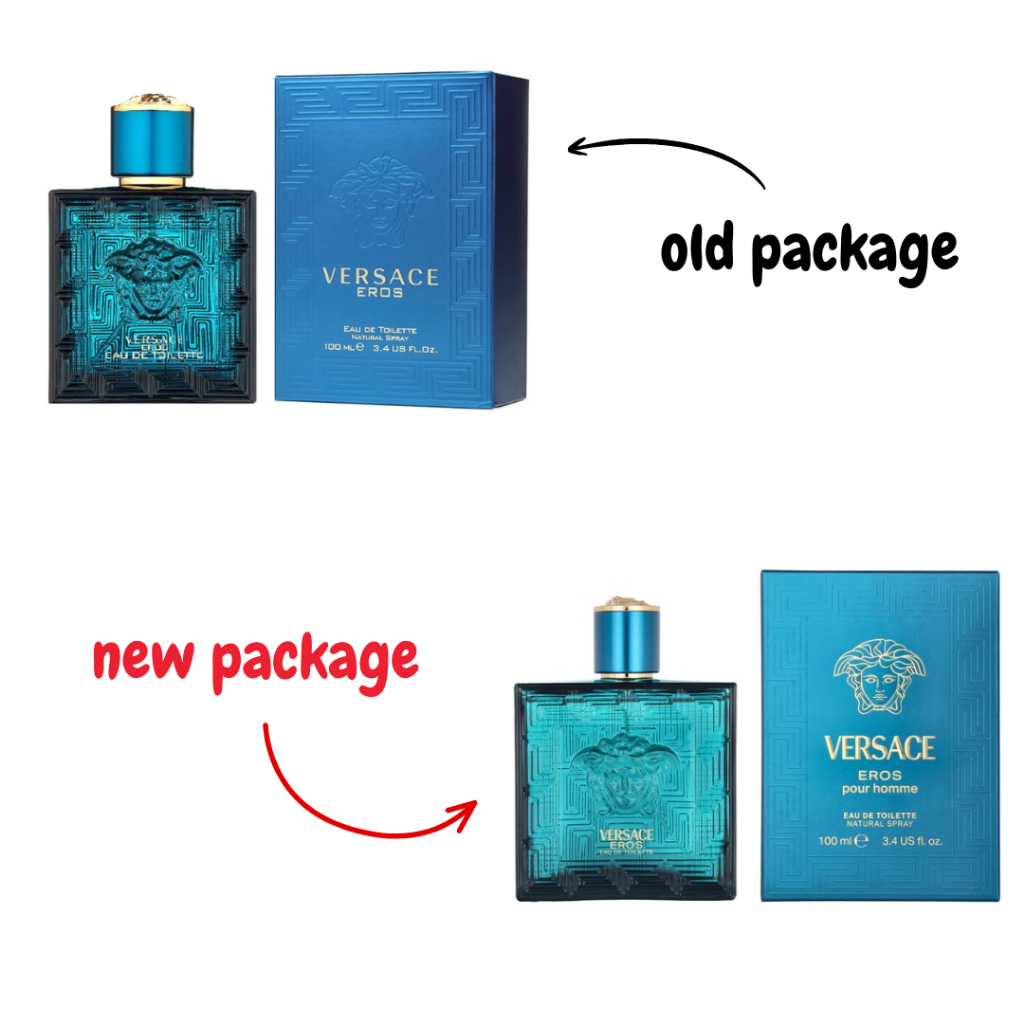 Versace Eros Pour Homme EDT 100 ml. กล่องซีล