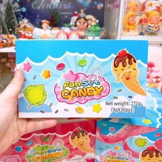 มาชเมลโล่โคนไอติม +โรล เยลลี่ 2 ฟันเซ็ต แคนดี้ (1 กล่อง 30 ชิ้น)