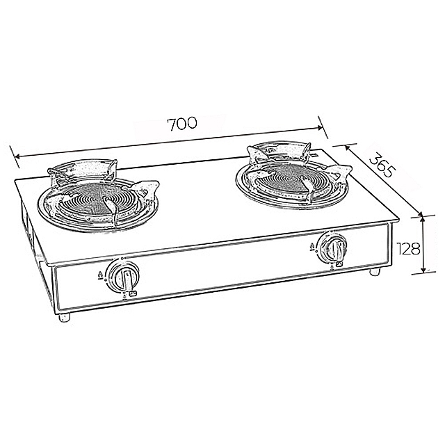 TEKA LINEA เตาแก๊สตั้งโต๊ะ FHG 2B90 LBB BM ราคา ถูกที่สุด ดีลบีเคเค แกลเลอรีภาพที่ 5
