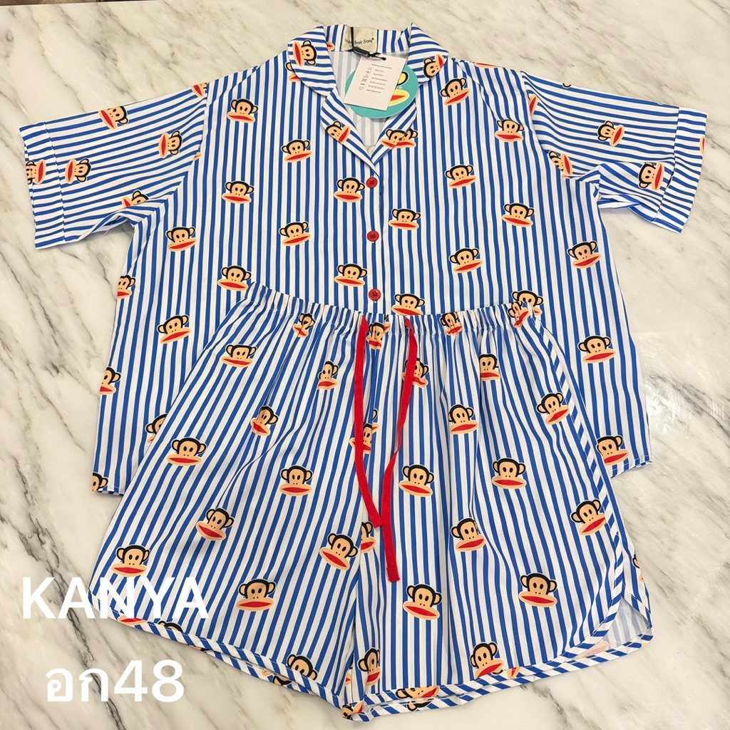 อก48 ชุดนอนป้ายวาเลน(มีเชือกรูด+กระเป๋าข้าง)Plussize คอลเลคชั่นพิเศษเฉพาะร้าน KANYA - รูปที่ 3