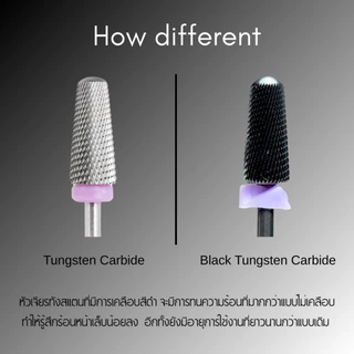 Cuticut Carbide Smooth top bit 6.0*14.5MM หัวเจียรคาร์ไบท์ สำหรับเจียรล้างเล็บ