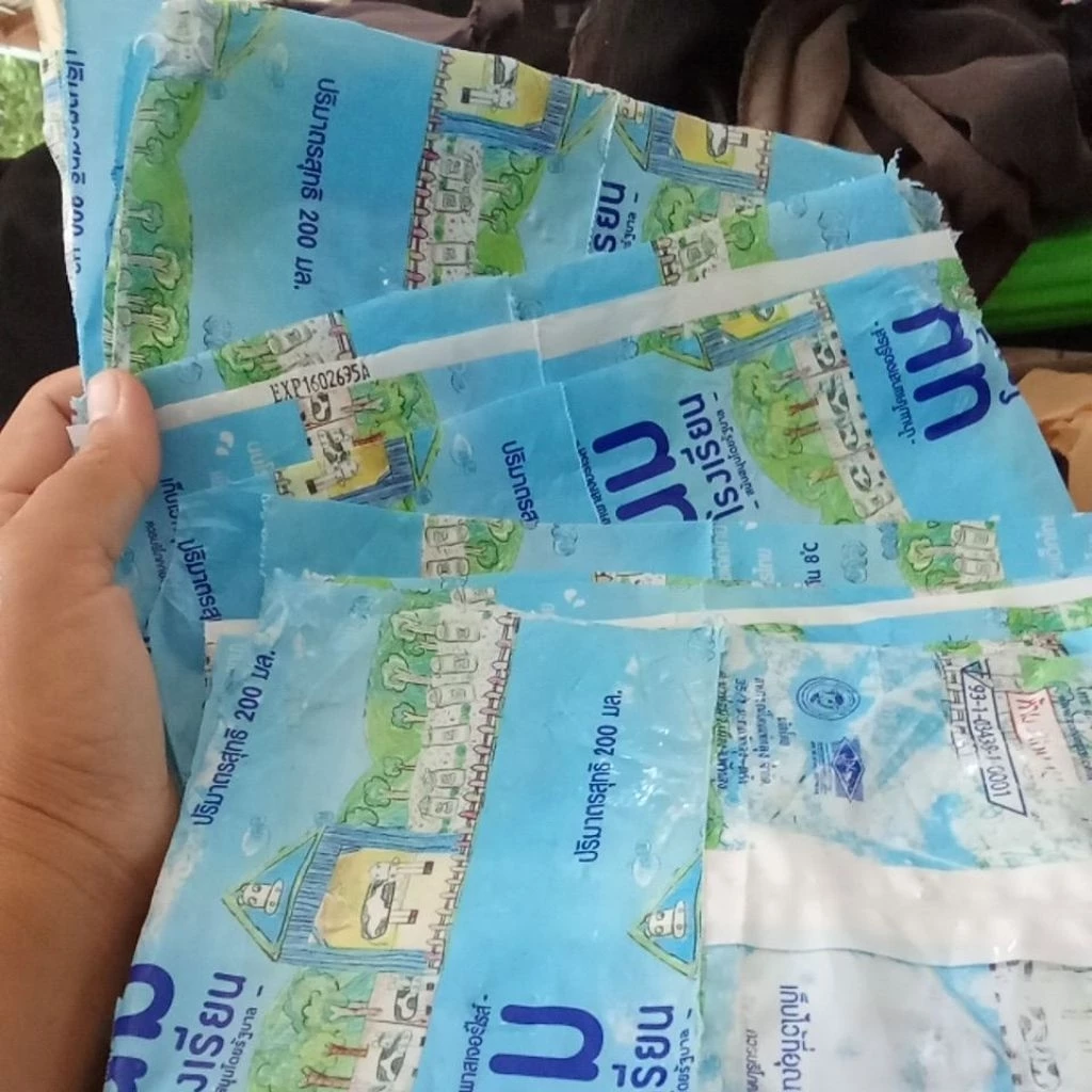 ถุงเปล่านมโรงเรียน ชุดละ100ใบ