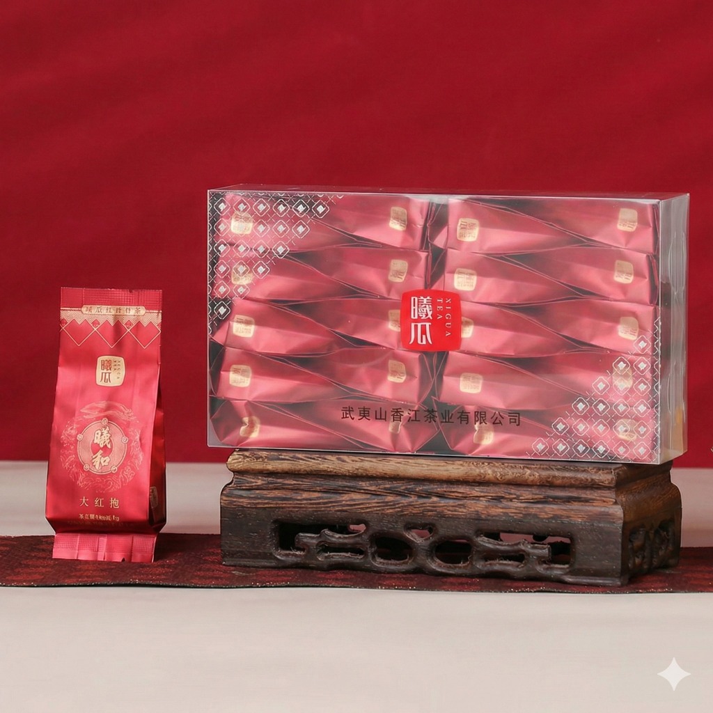 ชาอู่หลง ซีเหอ ต้าหงเผา ซีกวา XIGUA 曦瓜 | Xi He Da Hong Pao 曦和 大红袍 ซองแดง 160 กรัม