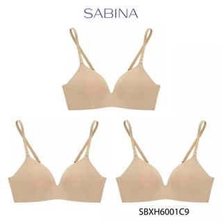 Sabina (Set 3 ชิ้น) Soft Doomm Level 3 เสื้อชั้นใน ไร้ตะเข็บ ไร้โครง รหัส SBXH6001C9 - สีเนื้อ