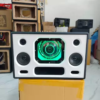 ลำโพงบลูทูธ Diy Sub 8 นิ้วไฟ2ระบบ โครงหล่อแม่เหล็ก2 ชั้น มีคาราโอเกะพร้อมไมค์และมี(แบตในตัว) กลาง4 นิ้วแหลม2 นิ้วhk