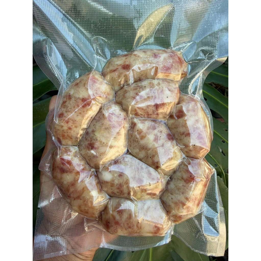 โรงลาภหนองมะเขือ ไส้กรอกหมูสูตรดั้งเดิม 10 ลูก 500 กรัม เพียง 109 บาท