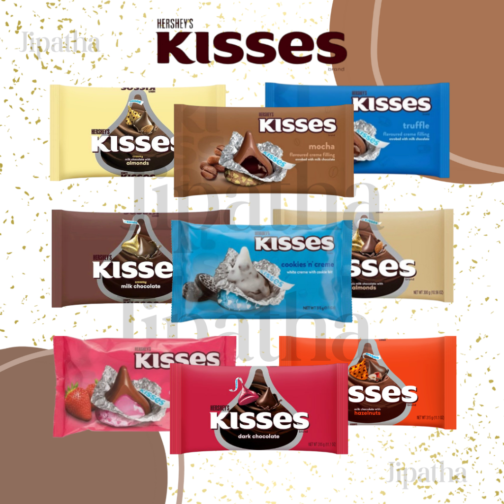 Hershey’s kisses Chocolate  มี 9 รสชาติ สินค้าจากมาเลเซีย