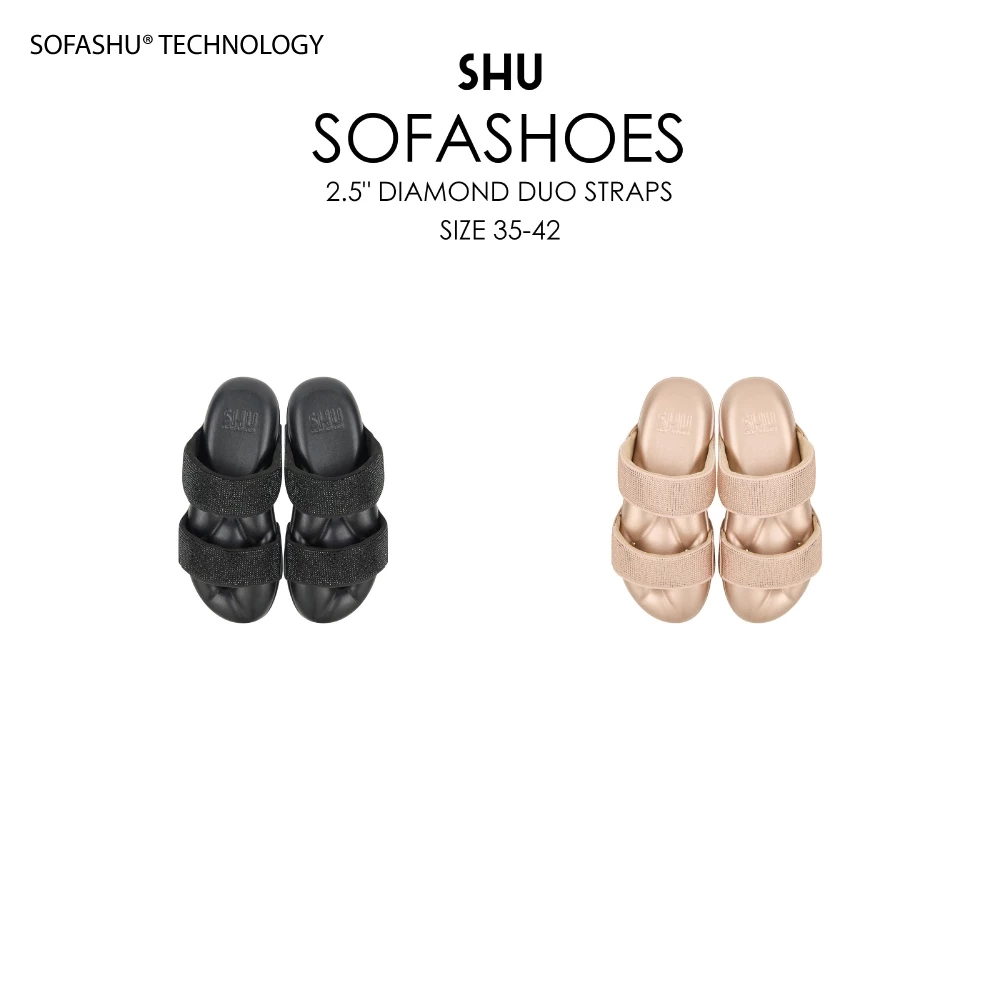 SHU SOFASHOES 2.5" DIAMOND DUO STRAPS