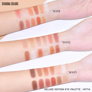 Sivanna Colors Deluxe Edition Eye Palette : HF714 #อายแชโดว์เนื้อแมทท์และชิมเมอร์ สีชัดแน่น พกพาสะดวก