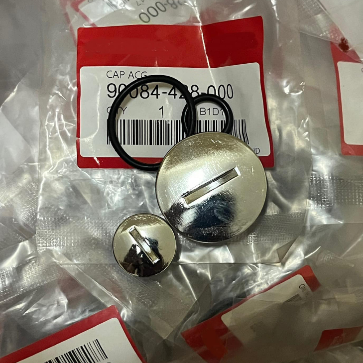 น็อตอุดจานไฟ อุดจานไฟ อลูมีเนียมชุบคอมเมี่ยม สำหรับใส่ HONDA เวฟ100/110/125 (ราคา1คู่แถมโอริ้ง)งานสวยตรงรุ่นพร้อมส่ง ราคา ถูกที่สุด ดีลบีเคเค แกลเลอรีภาพที่ 3