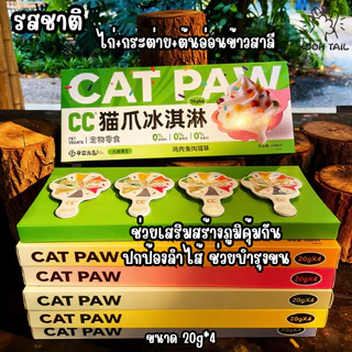 CC PAW ขนมแมว แคท ทรีท สปูน ขนมแมวเลีย 6 รสชาติ 20กรัม 4 สปูน x 1 กล่อง
