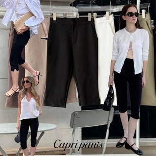 Capri Pants กางเกงคาปลีผ่าข้างปลายขา