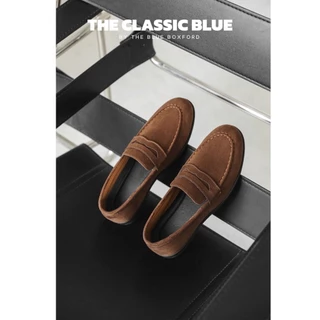 (พร้อมส่ง)The Classic blue - Dean Penny Loafer shoes รองเท้าหนังโลฟเฟอร์ - ไซส์ใหญ่สุด 45 ยาว 27.5 ซม.