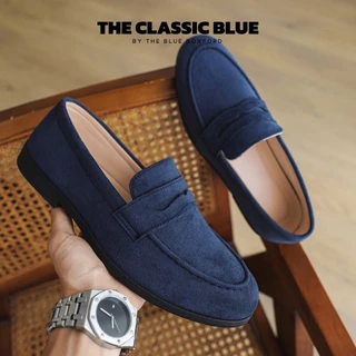 (พร้อมส่ง)The Classic blue - Dean Penny Loafer shoes รองเท้าหนังโลฟเฟอร์ - ไซส์ใหญ่สุด 45 ยาว 27.5 ซม.