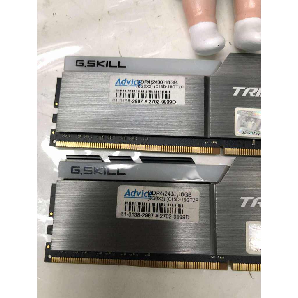 แรม RAM DDR4/2400 G.SKILL TRIDENT Z RGB (8GBx2) 16GB BUS2400 ประกัน LT advice