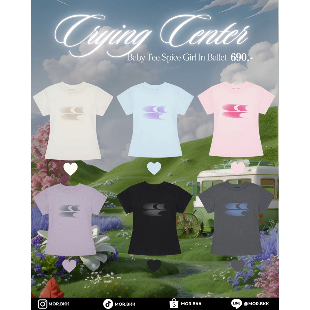 (พร้อมส่งด่วนน) CryingCenter Baby Tee Spice Girl in Ballet
