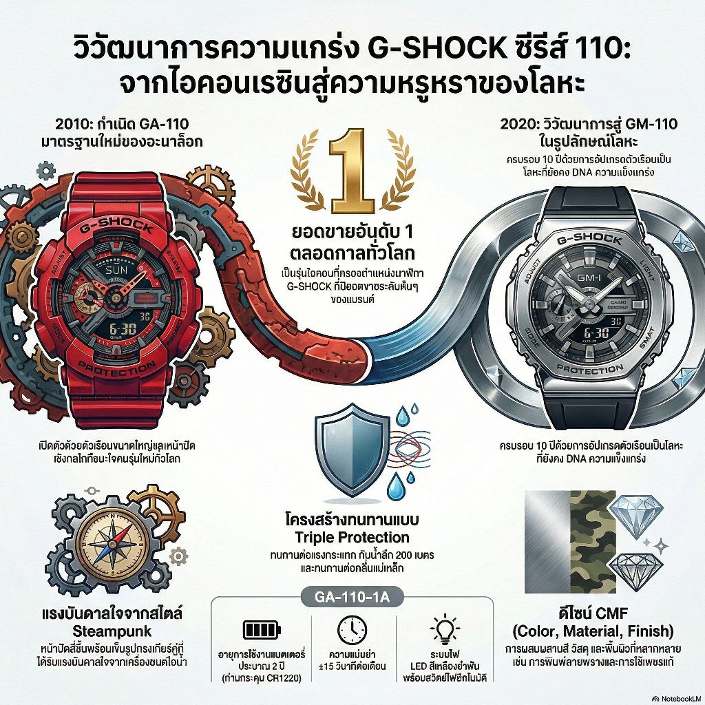 นาฬิกา G Shock รุ่น ga110 (ส่งงานอาจารย์)