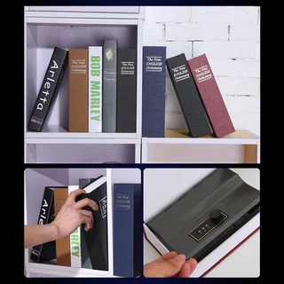 ตู้เซฟหนังสือ Book Safe Box กล่องเก็บเงินขนาดเล็ก มีกุญแจ สำหรับเก็บเงินและของมีค่า