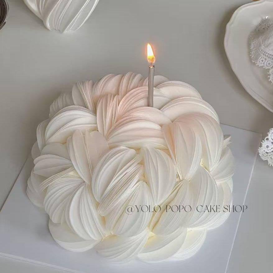 แผ่นเวเฟอร์ตกแต่งเค้ก (Wafer Paper) ขนาด 5 cm. (ชุด 120 แผ่น) กระดาษกินได้ สไตล์เกาหลี มินิมอล สำหรั