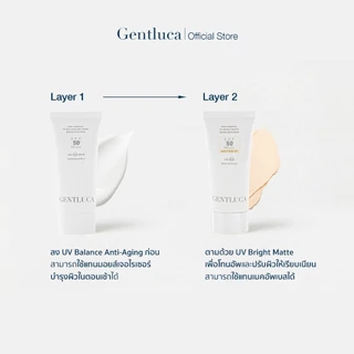 [Set UV] กันแดด 2 สูตร ผิวสว่างเรียบเนียน • แข็งแรง – Gentluca | SPF50+ UVA/UVB/Blue Light/PM2.5