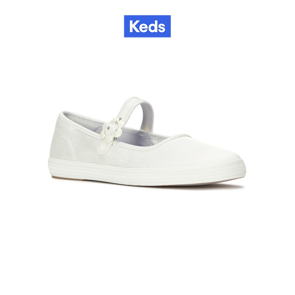 KEDS รองเท้าผ้าใบ รุ่น MAISIE MARY JANE GROSGRAIN สีขาว ( KW-MAMJ-5-100 )