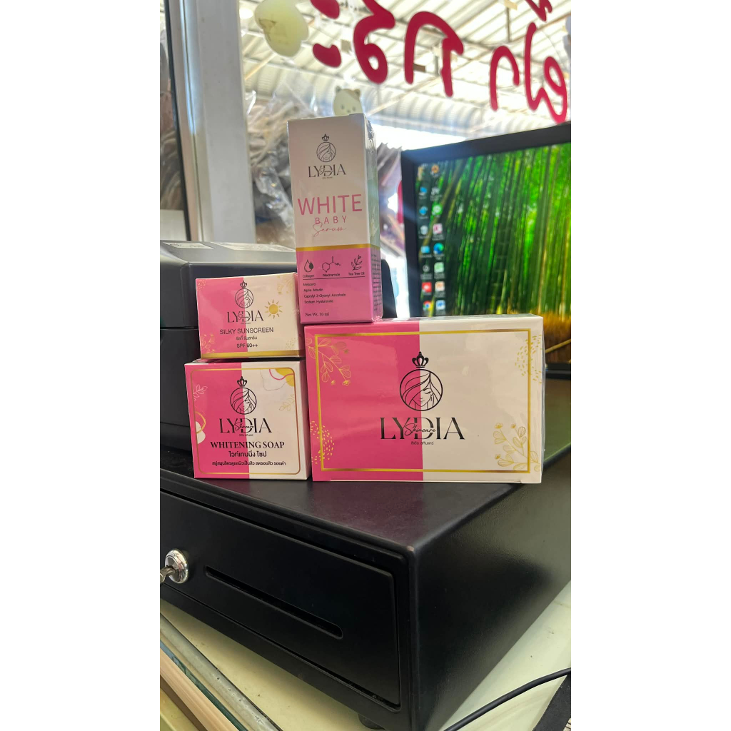 Lidia Skincare ลิเดีย,เซรั่ม,กันแดด,สบู่ปริมาณ5กรัม/กระปุก