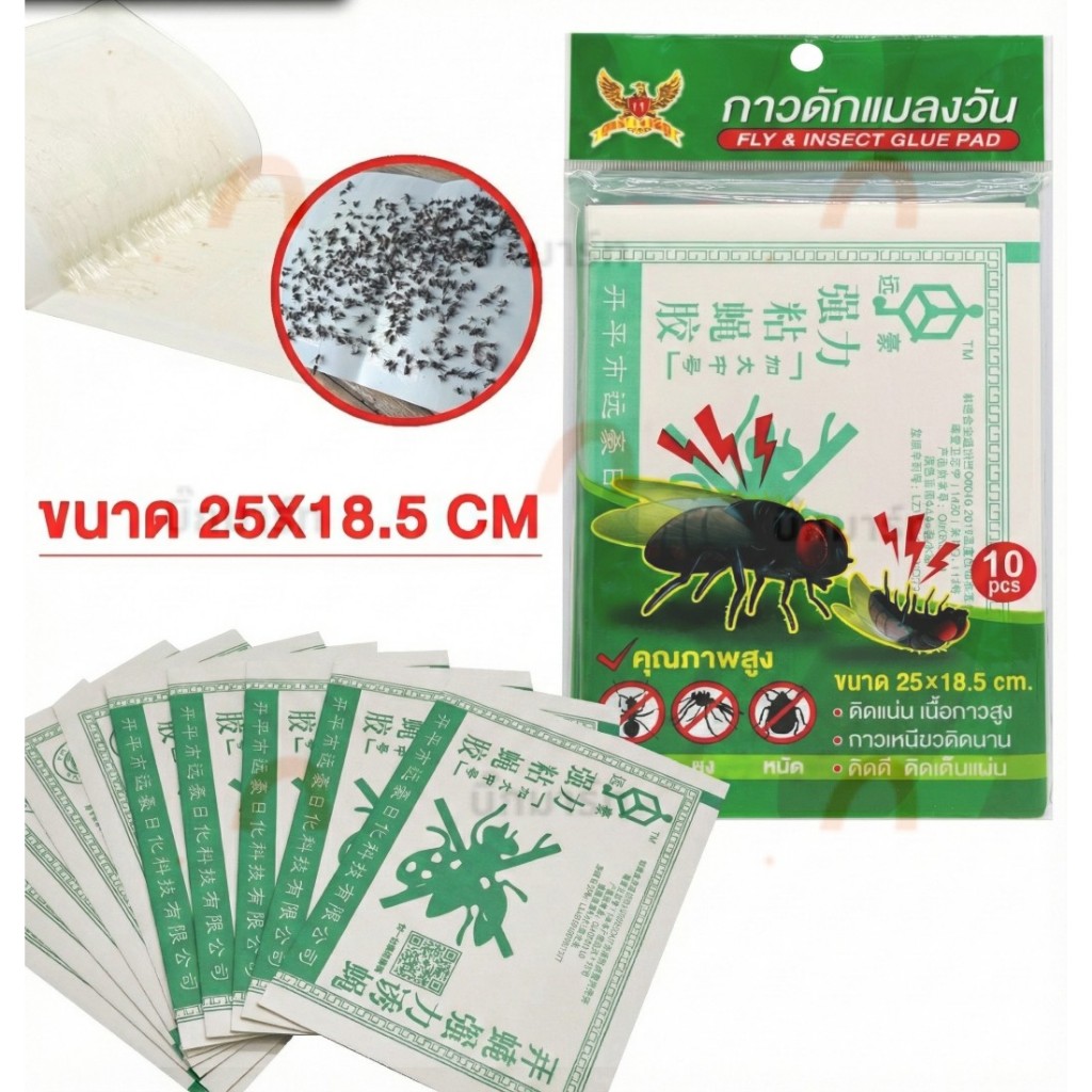 แผ่นกาวดักแมลงวัน 50 แผ่น