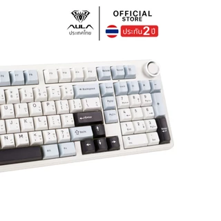 คีย์บอร์ดไร้สาย - AULA F99Pro - Gasket Mechanical Keyboard คีย์ไทย แบต 8,000mAh รับประกัน 2 ปี