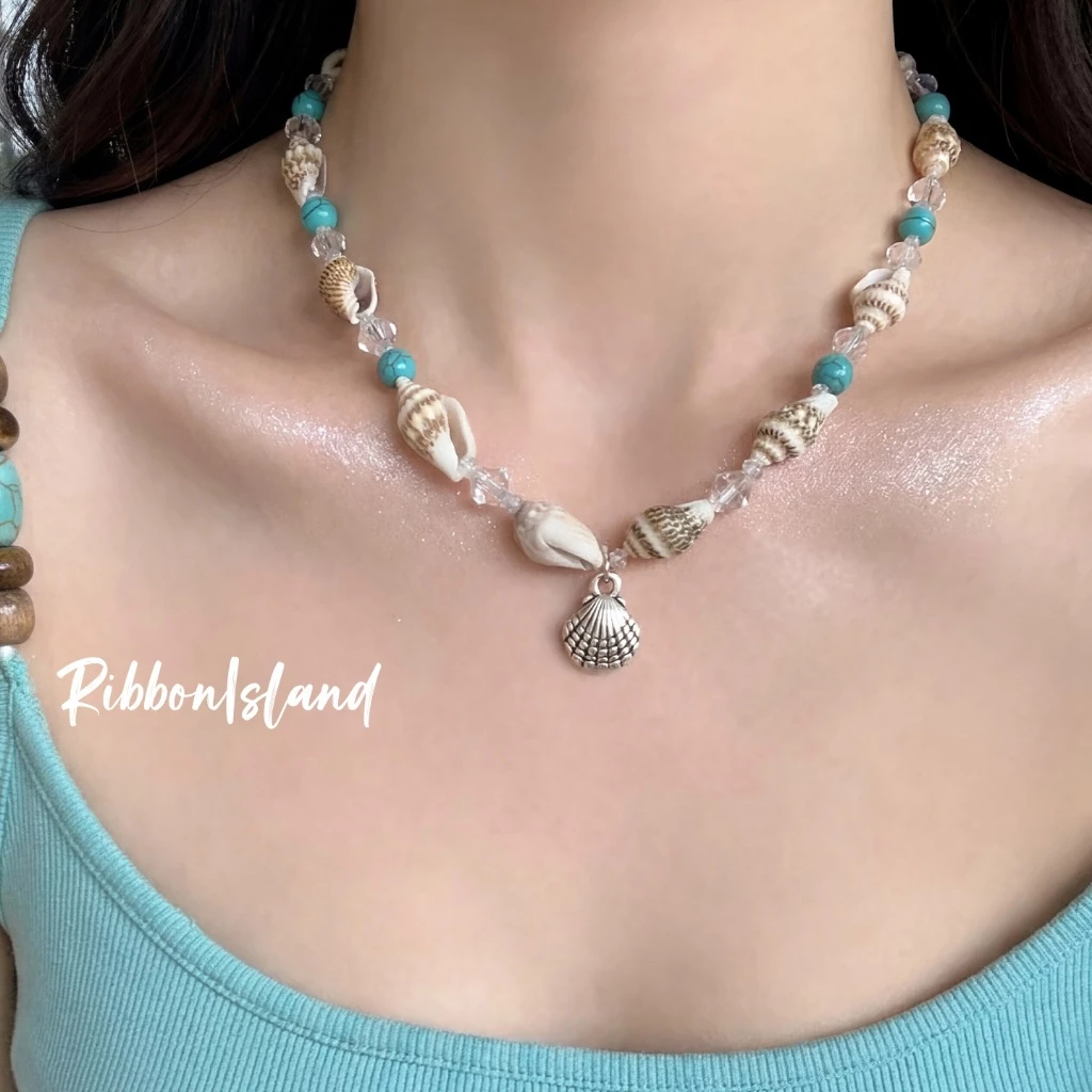 สร้อยคอโซ่ necklace จี้ จี้คอ ปลาดาว สไตล์เกาหลี แฟชั่น dopamine น่ารัก y2k สไตล์โบฮีเมียน ริมทะเล คุณภาพสูง พร้อมส่