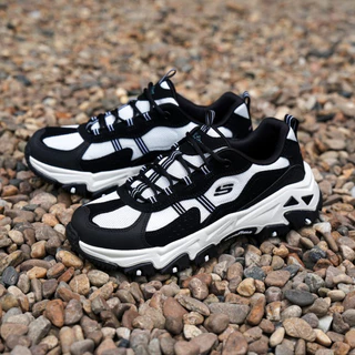 Skechers สเก็ตเชอร์ส รองเท้าผู้หญิง Women D'Lites Hiker Shoes - 180128-BKW Air-Cooled Memory Foam
