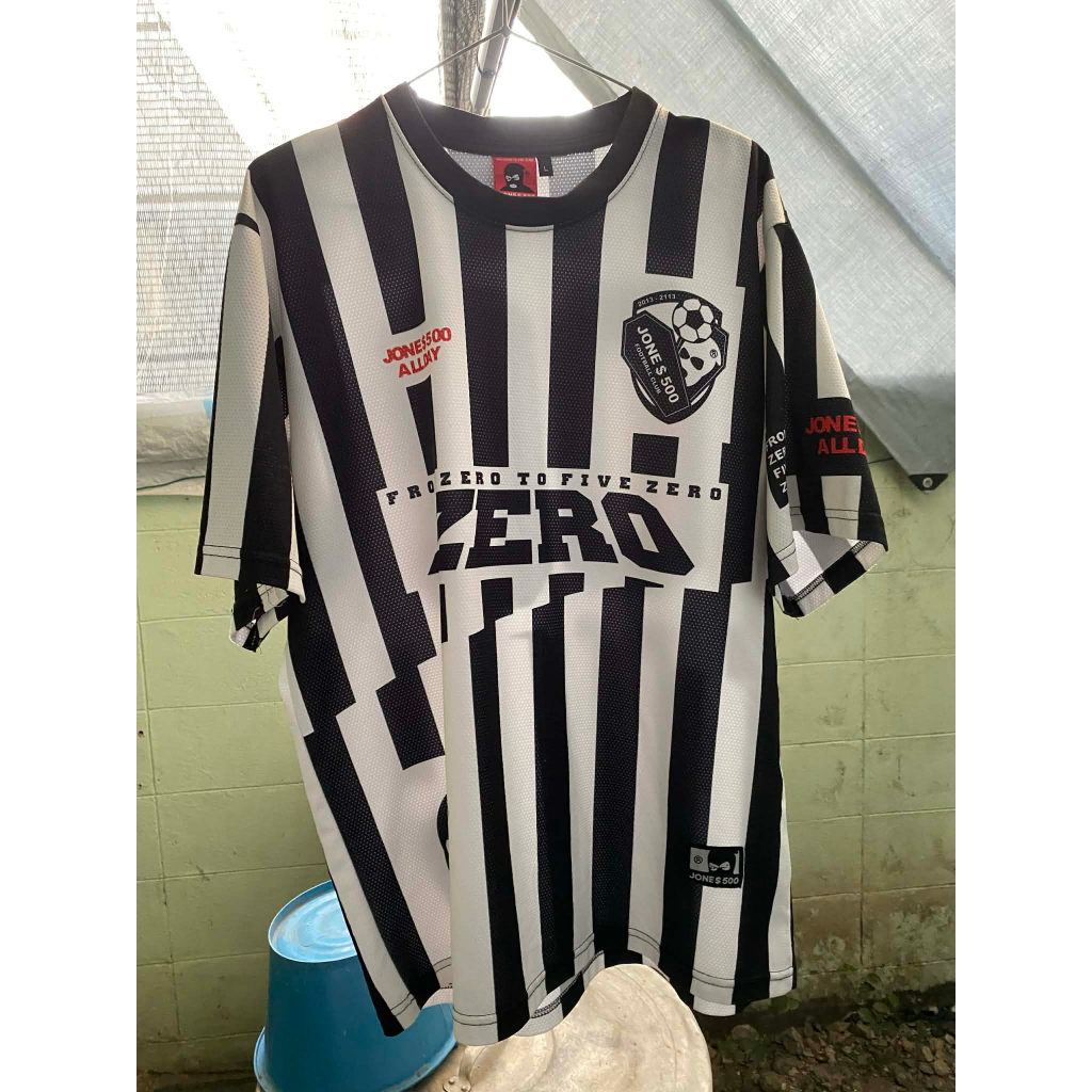 เสื้อ Jersey JONE500 ลายขาวดำ | มือสอง | อก44 ยาว29 | เสื้อบอล เสื้อสตรีท