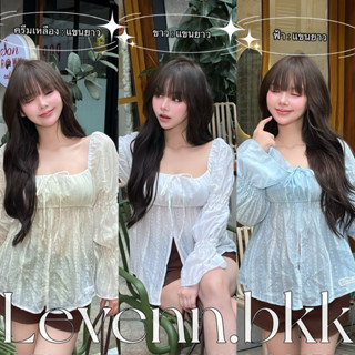 Levenn.bkk • Rosy Top (เสื้อบางนะคะ) เสื้อแขนยาว ผ้าโรซี่ ดี…