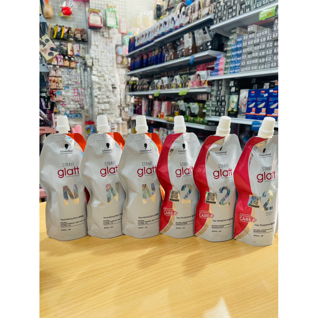 น้ำยายืดผม แพ็คเก็จใหม่ล่าสุด ชวาร์สคอฟ แกลทท์ Schwarzkopf glatt